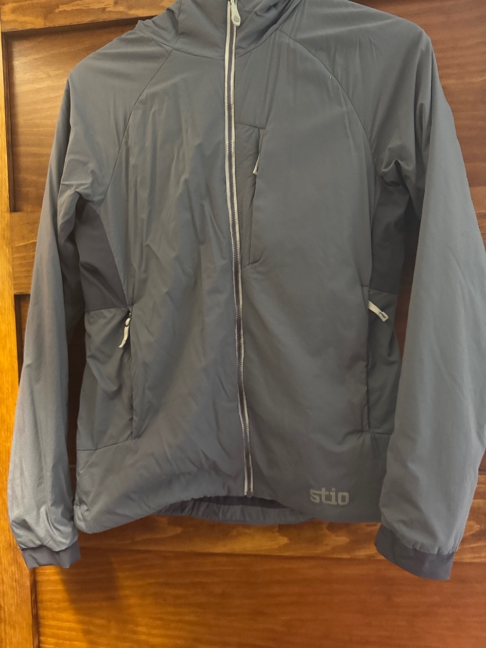 Stio Slate Blue Hooded Shell Jacket